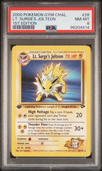 2000 Pokemon Gym Challenge Lt. Surge's Jolteon 1st Edition #28 PSA 8 | Eastridge Sports Cards & Games
