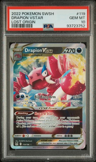 2022 Pokemon Lost Origin Drapion VStar #119 PSA 10 | Eastridge Sports Cards & Games