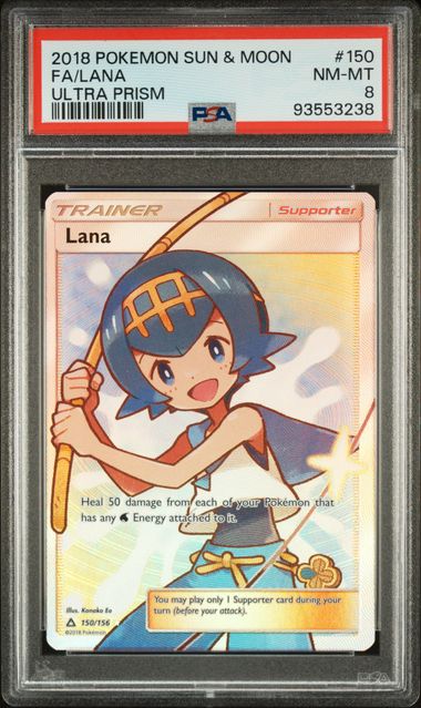 2018 Pokemon Ultra Prism Lana #150 PSA 8 | Eastridge Sports Cards & Games