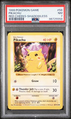 1999 Base Set Unlimited Pikachu Red Cheeks Shadowless #58 PSA 7 | Eastridge Sports Cards & Games