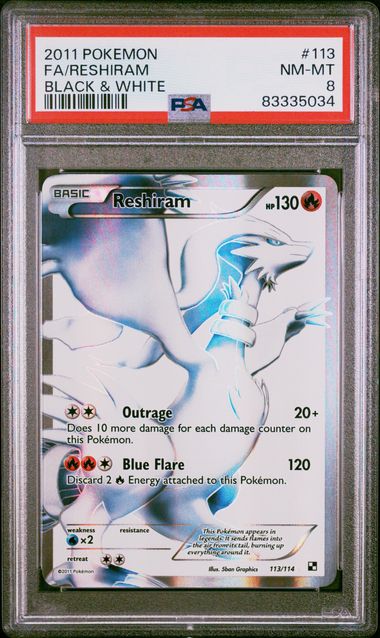 2011 Pokemon Black & White Reshiram #113 PSA 8 | Eastridge Sports Cards & Games