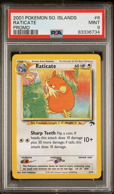 2001 Pokemon Promo Southern Islands Raticate #6 PSA 9 | Eastridge Sports Cards & Games