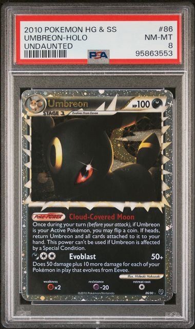 2010 Pokemon Undaunted Umbreon Holo #86 PSA 8 | Eastridge Sports Cards & Games