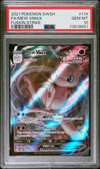 2021 Pokemon Fusion Strike Mew VMax #114 PSA 10 | Eastridge Sports Cards & Games