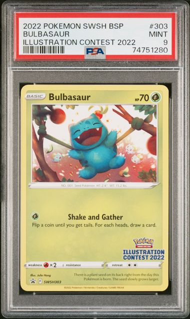 2022 Pokemon Illustration Contest Bulbasaur #303 PSA 9 | Eastridge Sports Cards & Games