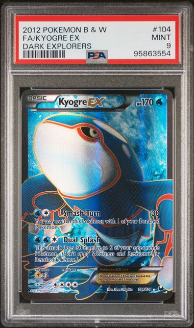 2012 Pokemon Dark Explorers Kyogre EX #104 PSA 9 | Eastridge Sports Cards & Games