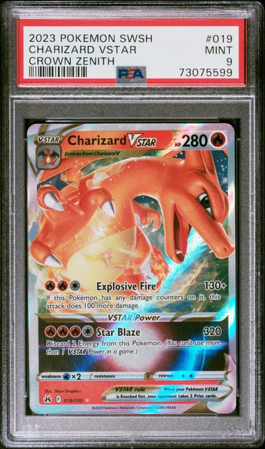 2023 Pokemon Crown Zenith Charizard VStar #019 PSA 9 | Eastridge Sports Cards & Games