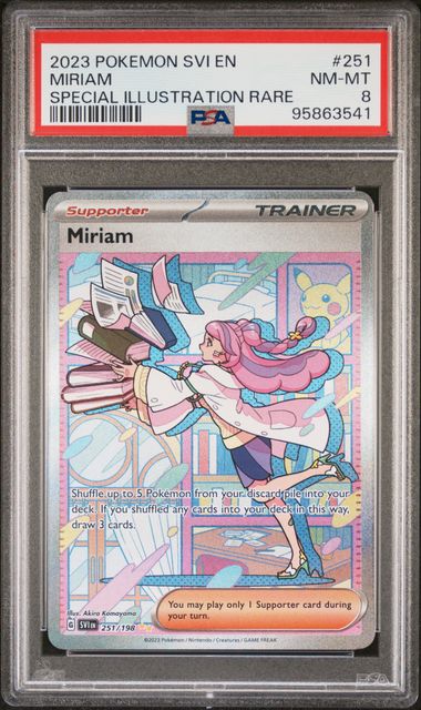 2023 Pokemon Scarlet & Violet Miriam #251 PSA 8 | Eastridge Sports Cards & Games