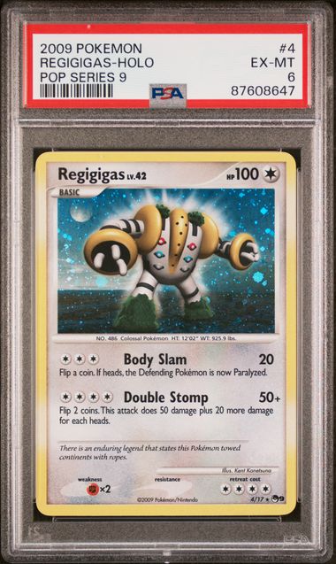 2009 Pokemon Pop Series 9 Regigigas - Holo #4 PSA 6 | Eastridge Sports Cards & Games