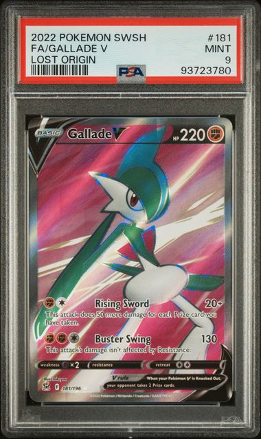 2022 Pokemon Lost Origin Gallade V #181 PSA 9 | Eastridge Sports Cards & Games