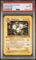 1999 Pokemon Fossil 1st Edition Magneton #26 PSA 8 | Eastridge Sports Cards & Games