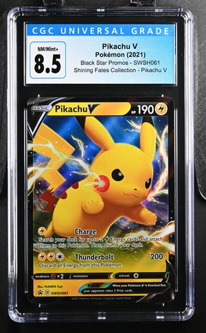 2021 Pokemon Shining Fates Promo Pikachu V #SWSH061 CGC 8.5 | Eastridge Sports Cards & Games