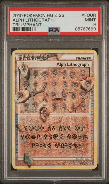 2010 Pokemon Undaunted Alph Lithograph #Four PSA 9 | Eastridge Sports Cards & Games