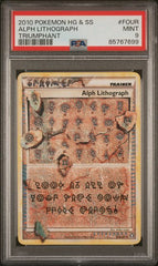 2010 Pokemon Undaunted Alph Lithograph #Four PSA 9 | Eastridge Sports Cards & Games