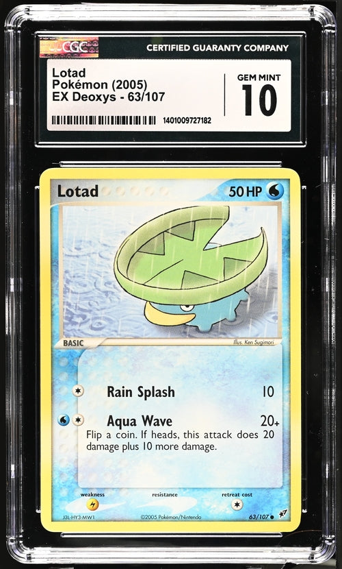 2005 Pokemon EX Deoxys Lotad #63 CGC 10 | Eastridge Sports Cards & Games