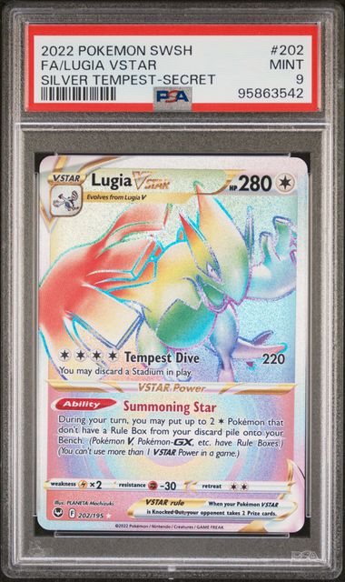2022 Pokemon Silver Tempest Lugia VStar #202 PSA 9 | Eastridge Sports Cards & Games