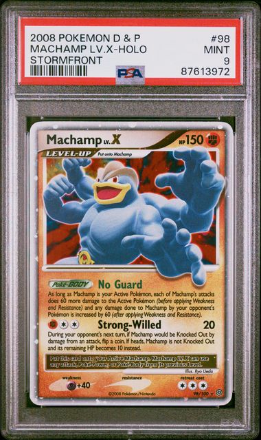 2008 Pokemon Stormfront Machamp LV. X Holo #98 PSA 9 | Eastridge Sports Cards & Games
