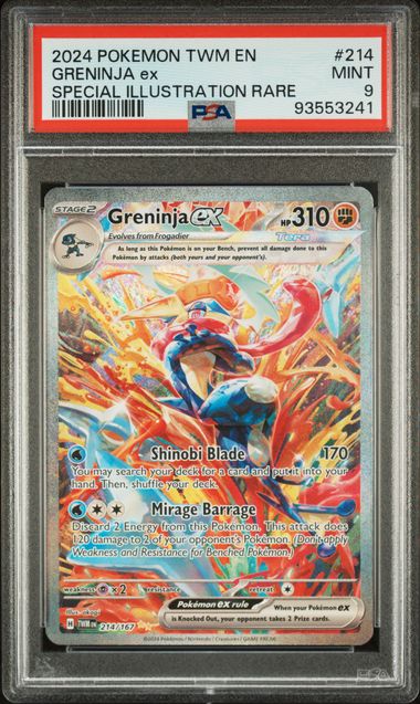 2024 Pokemon Twilight Masquerade Greninja ex SIR #214 PSA 9 | Eastridge Sports Cards & Games