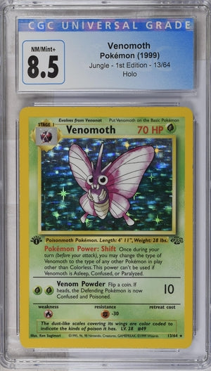 1999 Pokemon Jungle 1st Edition Venomoth Holo #13 CGC 8.5 | Eastridge Sports Cards & Games