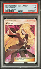 2018 Pokemon Sun & Moon Full Art Cynthia #148 PSA 5 | Eastridge Sports Cards & Games