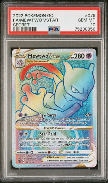 Mewtwo VSTAR Hyper Rare - 079/078 - Pokemon Go – Card Cavern Trading Cards,  LLC