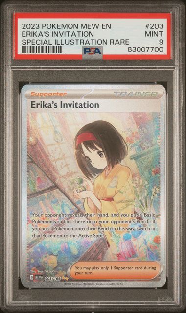 2023 Pokemon 151 SIR Erika's Invitation #203 PSA 9 | Eastridge Sports Cards & Games