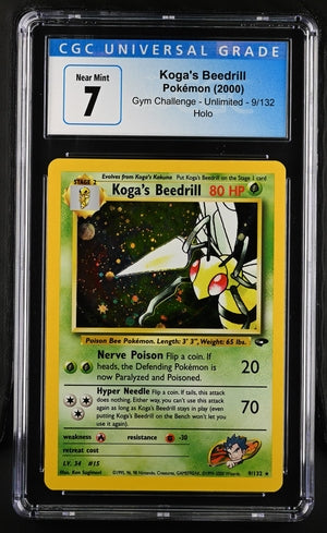 2000 Pokemon Gym Challenge Unlimited Koga's Beedrill Holo #9 CGC 7 | Eastridge Sports Cards & Games