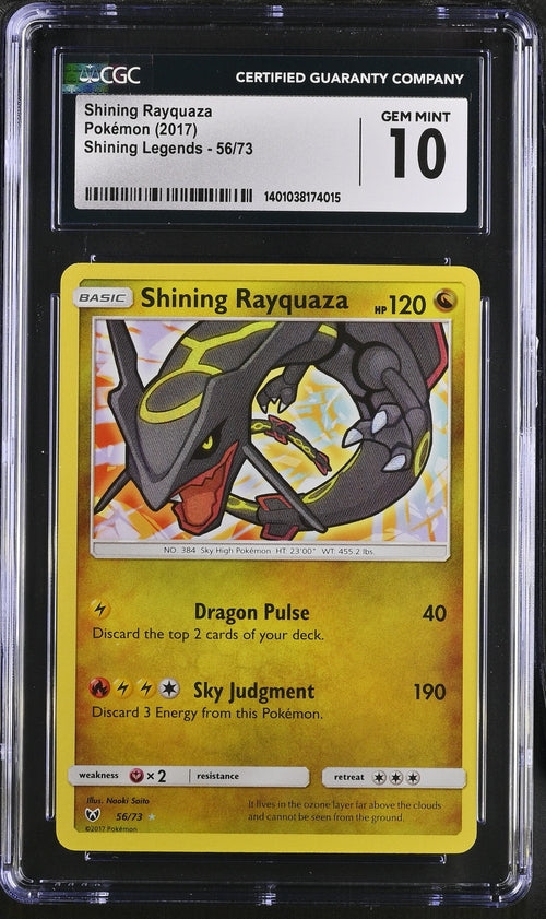 2017 Pokemon Shining Legends Shining Rayquaza #56 CGC 10 | Eastridge Sports Cards & Games