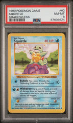 1999 Base Set Unlimited Squirtle Shadowless #63 PSA 8 | Eastridge Sports Cards & Games