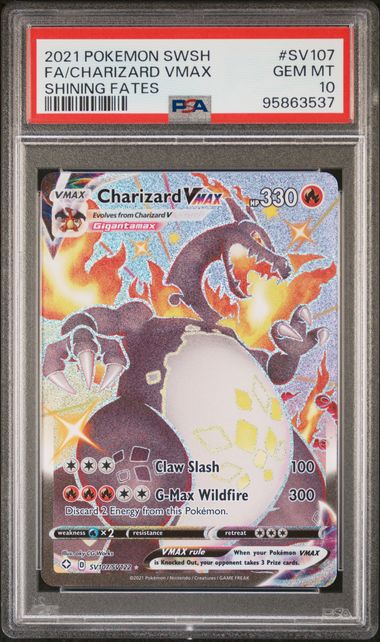 2021 Pokemon Shining Fates Charizard VMax #SV107 PSA 10 | Eastridge Sports Cards & Games