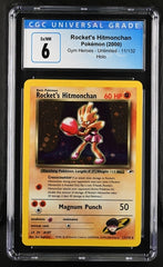 2000 Pokemon Gym Heroes Unlimited Hitmonchan Holo CGC 6 | Eastridge Sports Cards & Games