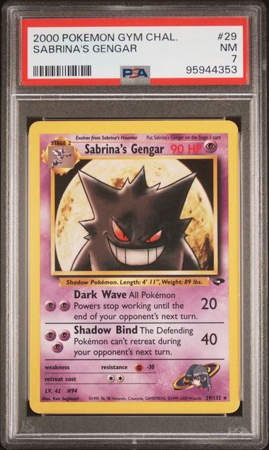 2000 Pokemon Gym Challenge Sabrina's Gengar #29 PSA 7 | Eastridge Sports Cards & Games