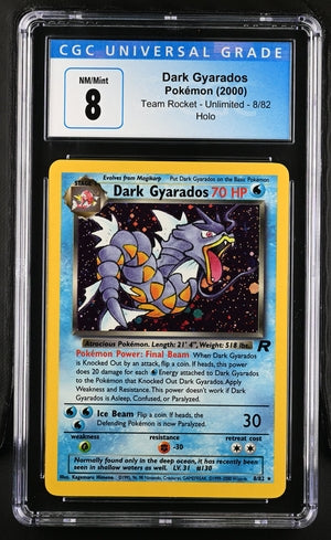 2000 Pokemon Team Rocket Dark Gyarados Holo #8 CGC 8 | Eastridge Sports Cards & Games