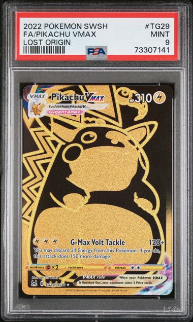 2022 Pokemon Lost Origin Pikachu VMax #TG29 PSA 9 | Eastridge Sports Cards & Games