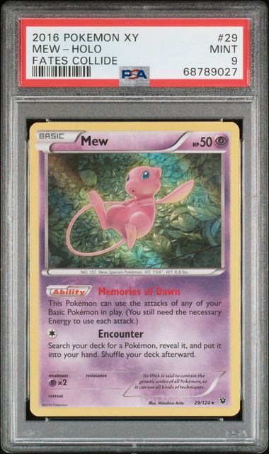 2016 Pokemon Fates Collide Mew #29 PSA 9 | Eastridge Sports Cards & Games