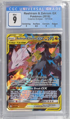 2019 Pokemon Cosmic Eclipse Reshiram & Zekrom GX #157 CGC 9 | Eastridge Sports Cards & Games