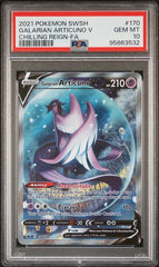 2021 Pokemon Chilling Reign Galarian Articuno V #170 PSA 10 | Eastridge Sports Cards & Games