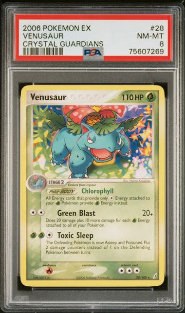 2006 Pokemon Crystal Guardians Venusaur #28 PSA 8 | Eastridge Sports Cards & Games