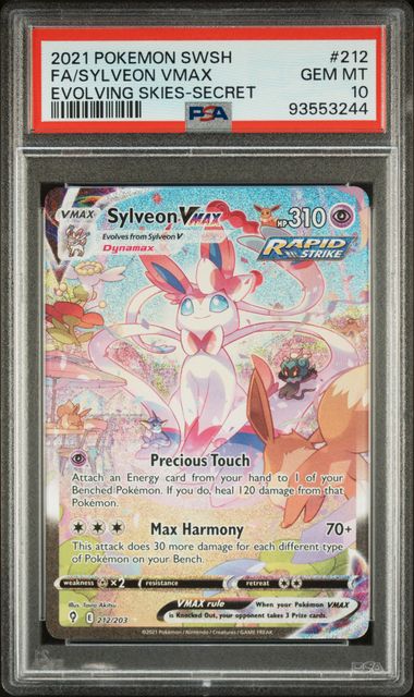 2021 Pokemon Evolving Skies Sylveon VMax #212 PSA 10 | Eastridge Sports Cards & Games