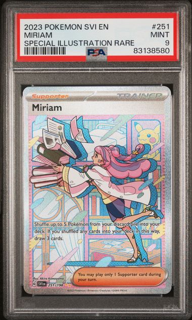 2023 Pokemon SVI Miriam Illustration Rare #251 PSA 9