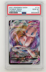 2021 Pokemon Fusion Strike Mew VMax #114 PSA 10 | Eastridge Sports Cards & Games