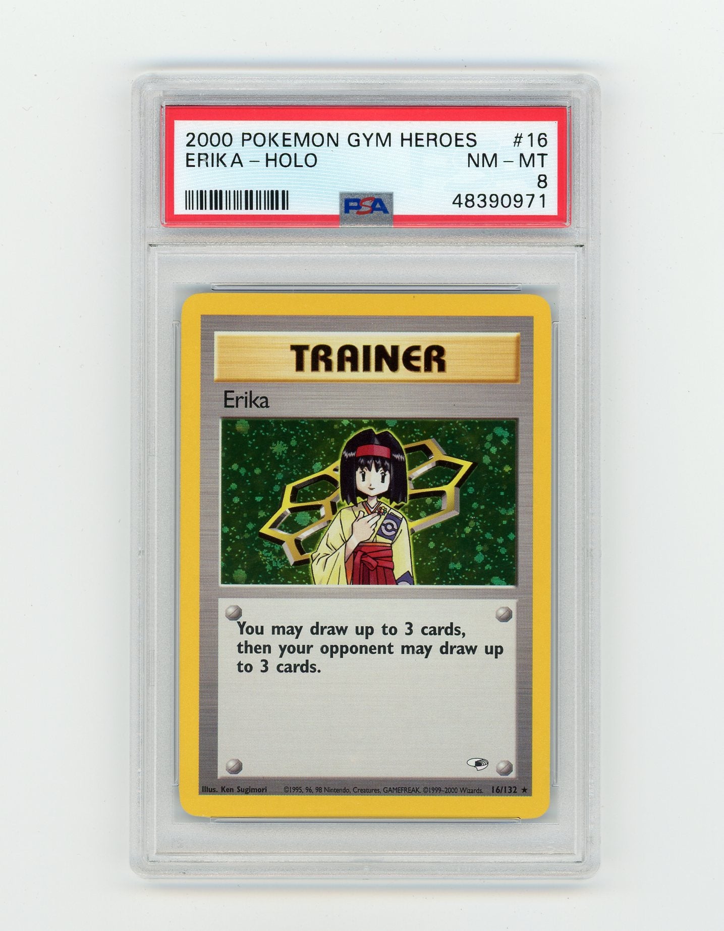 2000 Pokemon Gym Heroes Erika - Holo #16 PSA 8 | Eastridge Sports Cards & Games