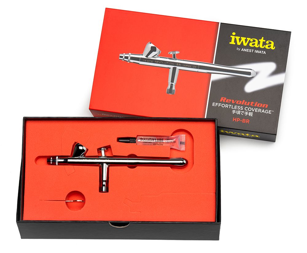 Iwata Revolution HP-BR Gravity Feed Dual Action Airbrush | Eastridge Sports Cards & Games
