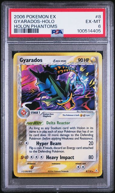 2006 Pokemon Holon Phantoms #8 Gyarados - Holo PSA 6 | Eastridge Sports Cards & Games