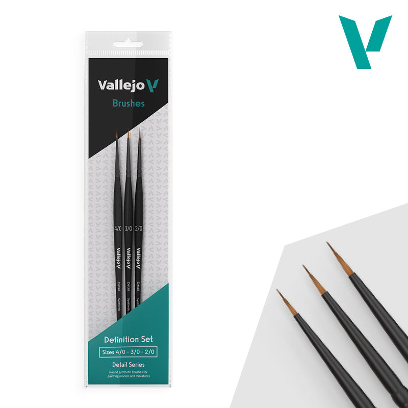 Vallejo: Definition Brush Set- (4/0, 3/0, 2/0) | Eastridge Sports Cards & Games