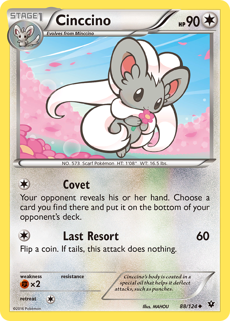 Cinccino (88/124) [XY: Fates Collide] | Eastridge Sports Cards & Games