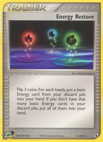 Energy Restore (81/109) [EX: Ruby & Sapphire] | Eastridge Sports Cards & Games