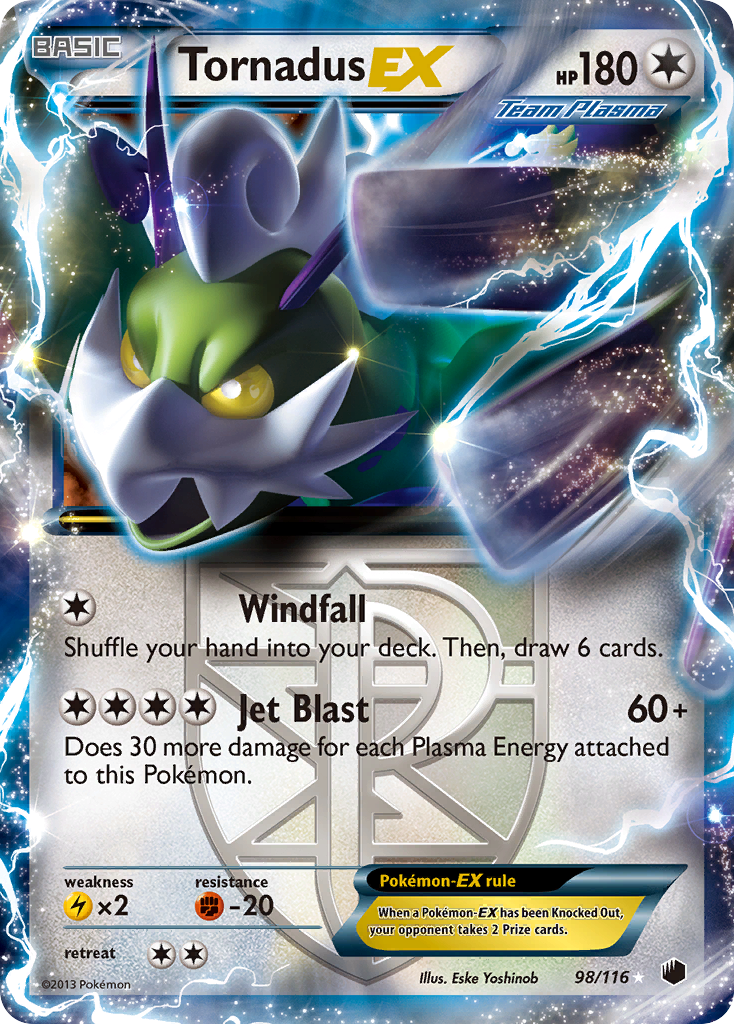 Tornadus EX (98/116) [Black & White: Plasma Freeze] | Eastridge Sports Cards & Games