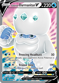 Galarian Darmanitan V (169/185) [Sword & Shield: Vivid Voltage] | Eastridge Sports Cards & Games