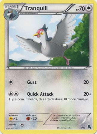 Tranquill (15/30) [Black & White: Trainer Kit - Zoroark] | Eastridge Sports Cards & Games